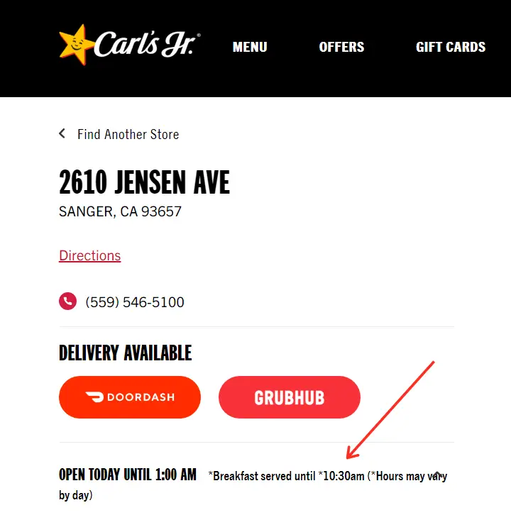What Time Does Carl's Jr Stop Serving Breakfast? - View the Answer